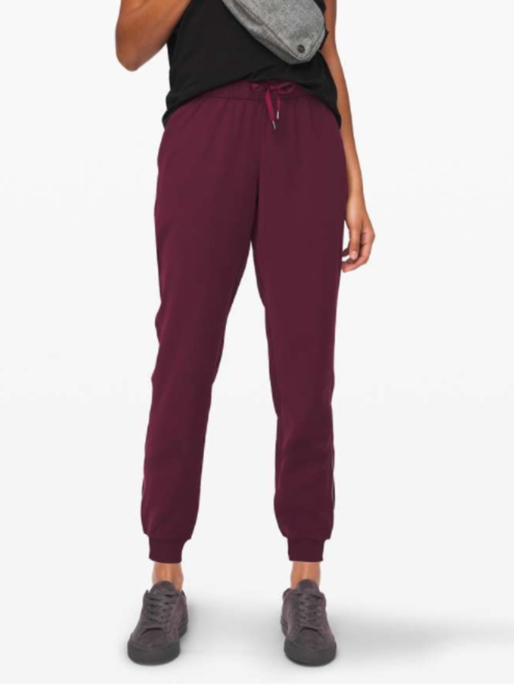 Lululemon On The Fly Maroon Joggers Sz 6